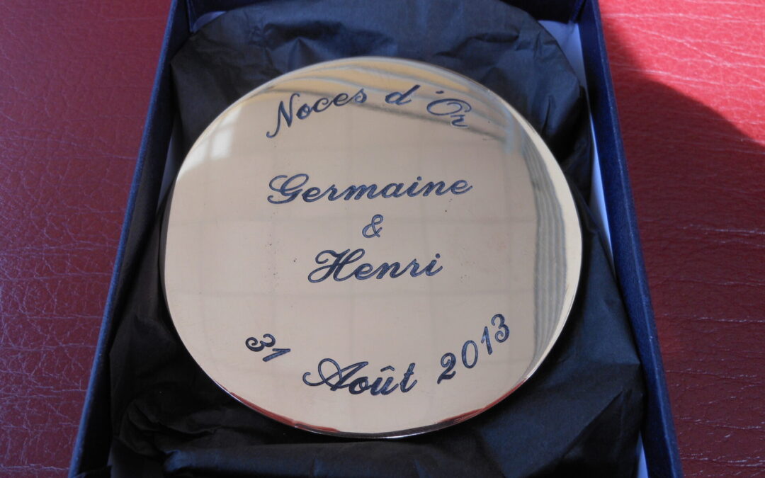 Gravure sur médaille